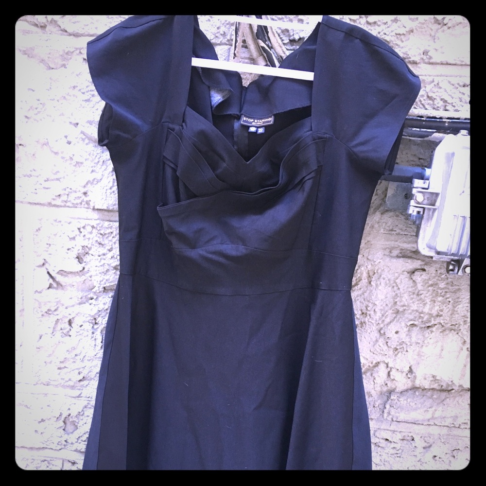 Stop Staring black dress